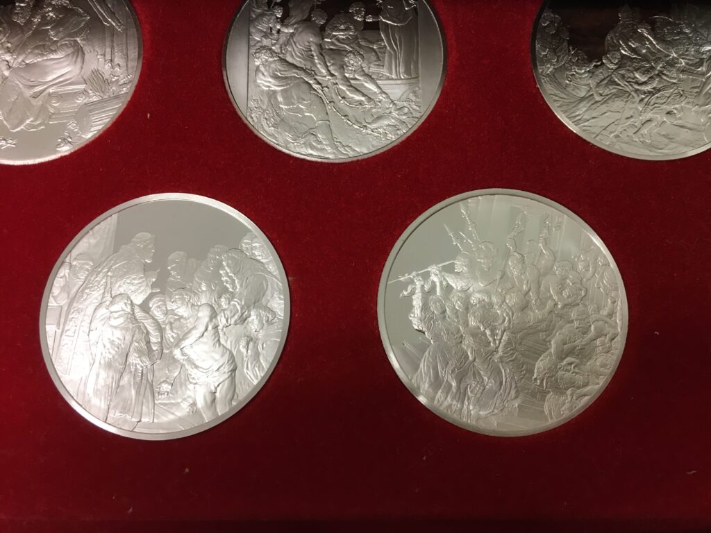 Franklin Mint Rubens koffer zilver